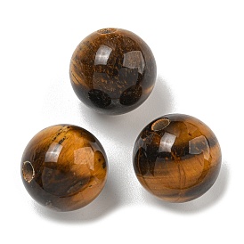 Natural Tiger Eye Beads, Round