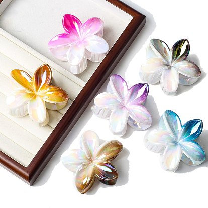 Заколки для волос с когтями из смолы, аксессуары для волос для женщин и девочек, цветок