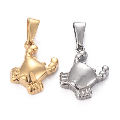 304 Stainless Steel Pendants, Crab
