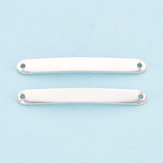 925 подвески из стерлингового серебра, прямоугольник ссылки, штамповка пустой метки