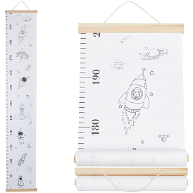 Узор на тему динозавров/космоса съемный ростомер для детей, линейки для измерения древесины и sgc, прямоугольные
