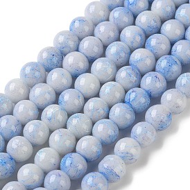 Banc de tirage perles rondes en verre, de style peint à la bombe 