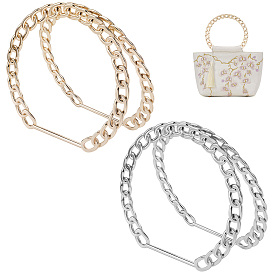 2шт. ручки для сумок из сплава с цепочкой, для замены ремней для мешков