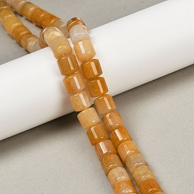 Природный Топаз нефрита бисер нитей, колонка
