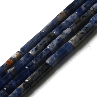 Sodalites naturelles brins de perles, colonne