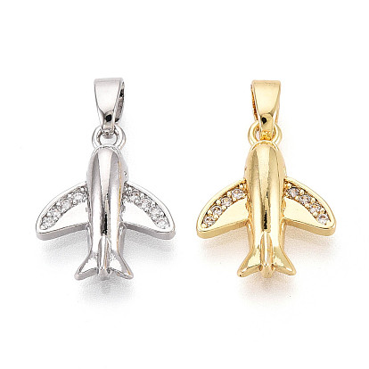 Латунные микро проложить кубического циркония подвески, прелести самолета