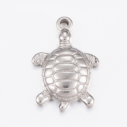 Pendentifs en acier inoxydable, tortue