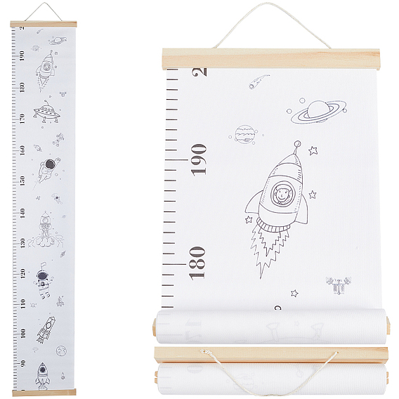 Узор на тему динозавров/космоса съемный ростомер для детей, линейки для измерения древесины и sgc, прямоугольные