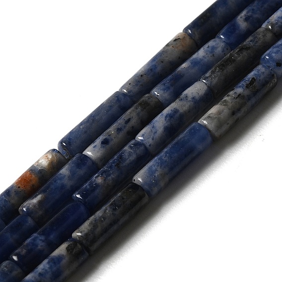 Sodalites naturelles brins de perles, colonne