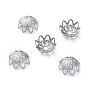 Multi-Petal 304 Stainless Steel Fancy Bead Caps, Flower
