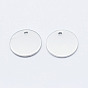 Brass Charms, Long-Lasting Plated, Nickel Free, Flat Round