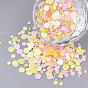 Ornament Accessories, PVC Plastic Paillette/Sequins Beads, No Hole/Undrilled Beads, Flat Round