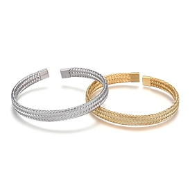 Unisex 304 Stainless Steel Bangles, Cuff Bangles