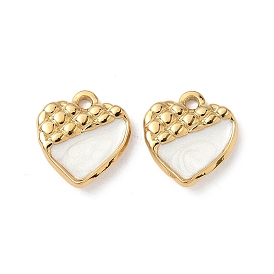 304 прелести нержавеющей стали, с эмалью, ионное покрытие (ip), шарма сердца, реальный 18 k позолоченный