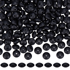 180шт. рондель силиконовые фокусные бусины
