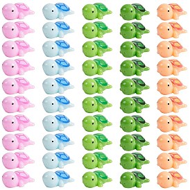 50шт 5 цветные украшения из смолы пять цветных украшений в виде черепахи сделай сам ландшафтный дизайн