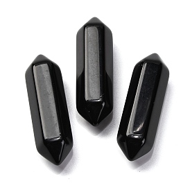 Natural Obsidian Double Terminated Points, Faceted