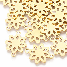 201 Stainless Steel Links Connectors, Laser Cut Links, Flower