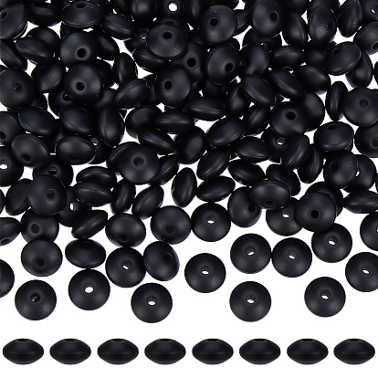 180шт. рондель силиконовые фокусные бусины