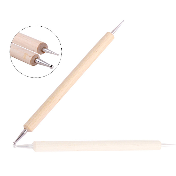 Double Head Nail Art Dotting Tools, UV Gel Nail Brush Pens, Painting Drawing Line Brushes