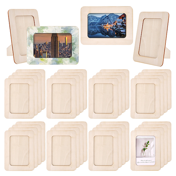 Подставка под незаконченную деревянную рамку для картины, прямоугольные