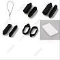 1Pc Adjustable Polyester Neck Lanyard, with 80Pcs 4 Styles Silicone Pendants