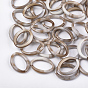 Acrylic Linking Rings, Imitation Gemstone Style, Oval