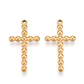 304 подвески из нержавеющей стали, ионное покрытие (ip), крест прелести