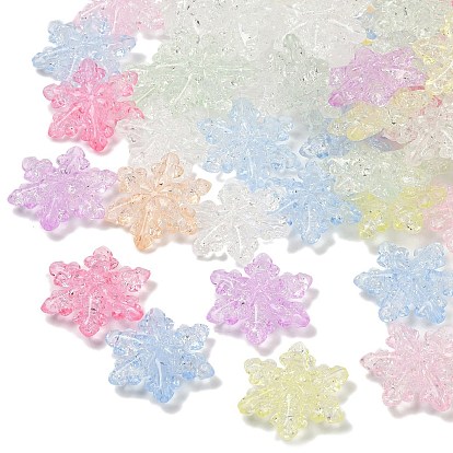 Прозрачных бусин акриловые треск, снежинка