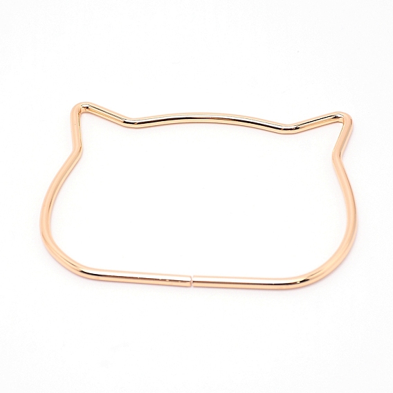 Iron Bag Handles, for Handmade Bag Handbags Purse Handles Replacement, Cat Head