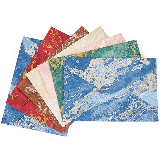 24шт 6цвета бумажные конверты, защитный конверт для держателя карты, прямоугольные