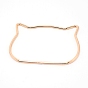Iron Bag Handles, for Handmade Bag Handbags Purse Handles Replacement, Cat Head