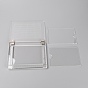 Acrylic Stamp Platform Tool, with Grid Lines and Stamp Blocks, for Card Making Scrapbooking and Other Paper Crafts