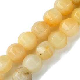 Natural Topaz Jade Beads Strands, Faceted, Round