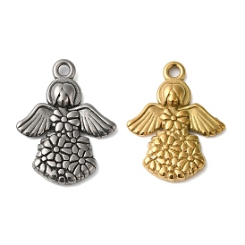 304 Stainless Steel Pendants, Angel Charms