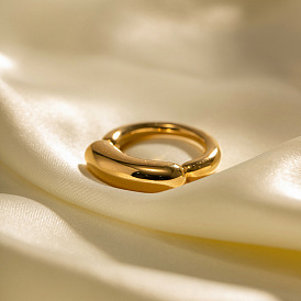 Minimalist 18K Gold Plated Stainless Steel Ring - Durable, Stylish and Versatile Jewelry Accessory