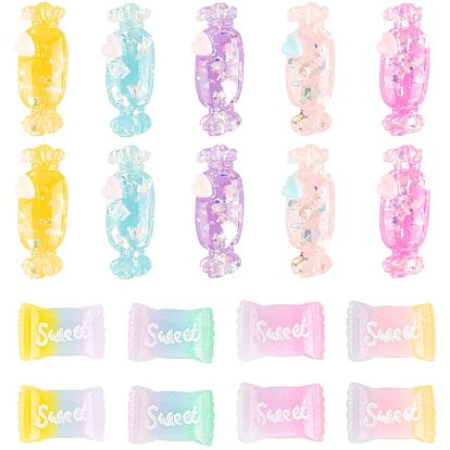 Imitation Jelly Style  Resin Cabochons, Sweets/Candy, Imitation Food