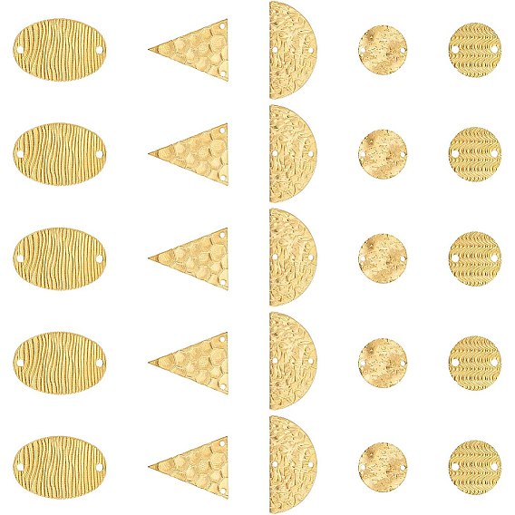 50шт 5 стиль латунные соединительные подвески, разнообразные