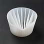 Reusable Split Cup for Paint Pouring, Silicone Cups for Resin Mixing, 8 Dividers, Shell Shape