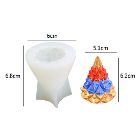 Christmas Tree DIY Candle Silicone Molds, for Scented Candle Making