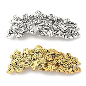 Alloy Retro Hair Barrettes, Hair Accessories for Women & Girls, Flower