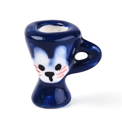 Украшение для кружки из фарфора ручной работы, Ручной обращается фарфор Famille Rose, аксессуары для микроландшафта