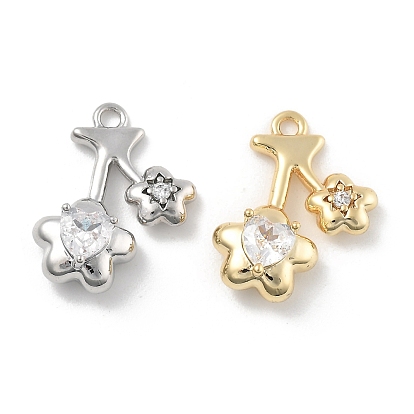 Латунные микро проложить кубического циркония подвески, без кадмия, без никеля и без свинца, 