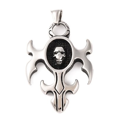 316 подвески из хирургической нержавеющей стали, закрепка стразами, крестик