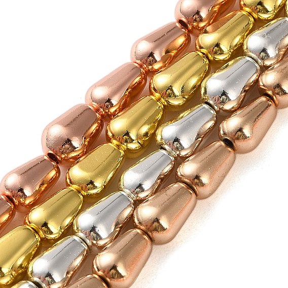 Гальванические нити из синтетических немагнитных гематитовых бусин, слеза