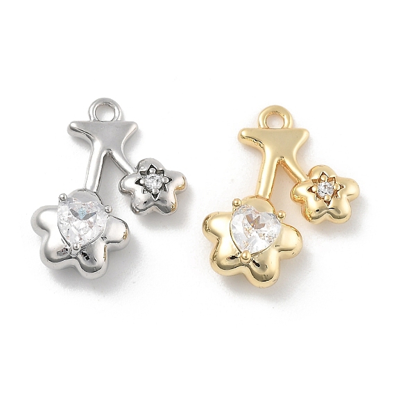 Латунные микро проложить кубического циркония подвески, без кадмия, без никеля и без свинца, 