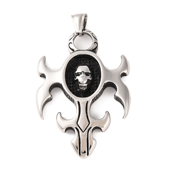 316 подвески из хирургической нержавеющей стали, закрепка стразами, крестик