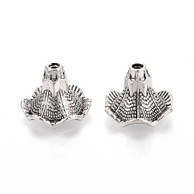 Тибетском стиле сплав шарик крышки, цветок