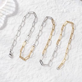 4мм двухцветные 304 цепочки-скрепки из нержавеющей стали
