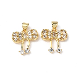 Латунные микро проложить кубического циркония подвески, бантом, без кадмия и без свинца, долговечный
